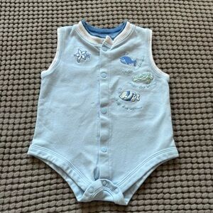 Y2K beach theme romper 6-9m